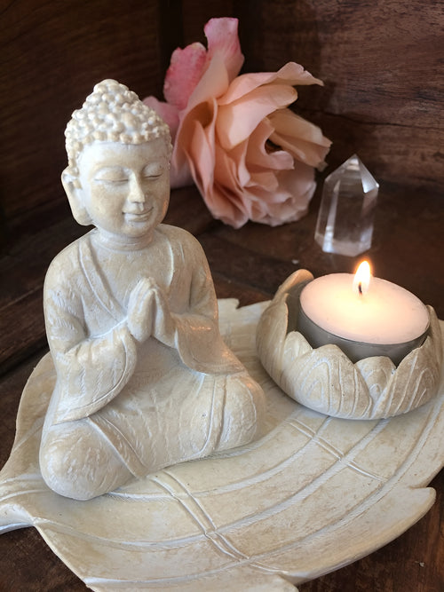 Buddha tea light holder